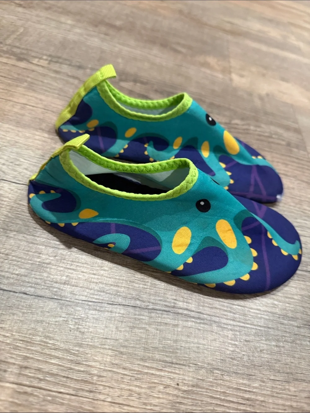 Kids' Teal & Purple Octopus Water Shoes